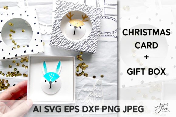 Download Christmas Card SVG Christmas Gift Box - Premium Bundle