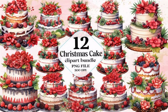 Download Christmas Cake Sublimation Clipart - Sub Collection