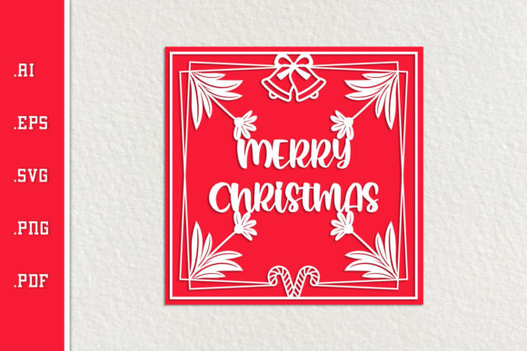 Download Merry Christmas Card SVG EPS AI PNG PDF - Christmas card svg Collection