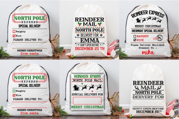 Download Santa Sack SVG Bundle - Santa sack svg bundle Collection