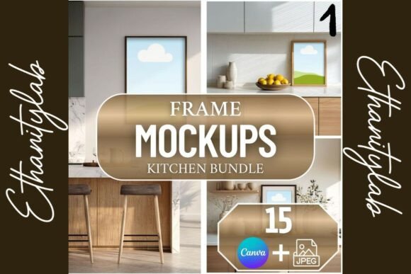 Download Kitchen Mockups | JPEG &amp; Canva 15 Pack - Canva Collection