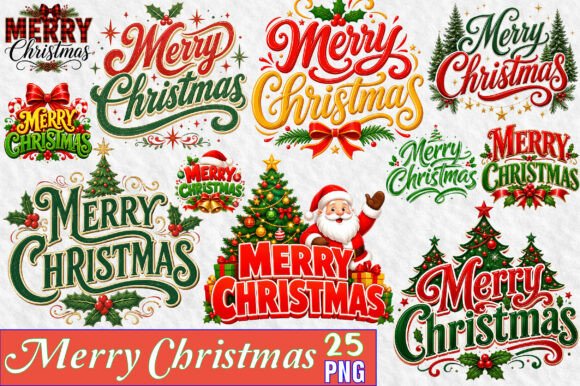 Download Merry Christmas Sublimation Png Bundle - Sub Collection