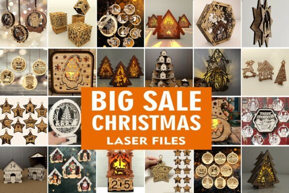 Download 🎄 BIG SALE Christmas Laser Cut Files - Laser cut files Collection