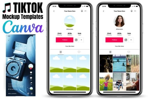 Download Mockup for Tiktok Templates Canva Editable - Canva Collection