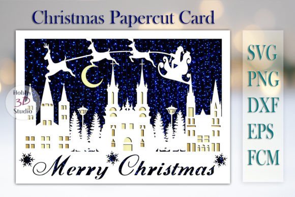 Download Christmas Card SVG Paper Cut Templates - Christmas card svg Collection