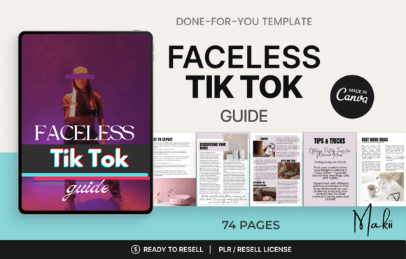 Download Faceless TikTok Guide, Canva Template - Canva Collection