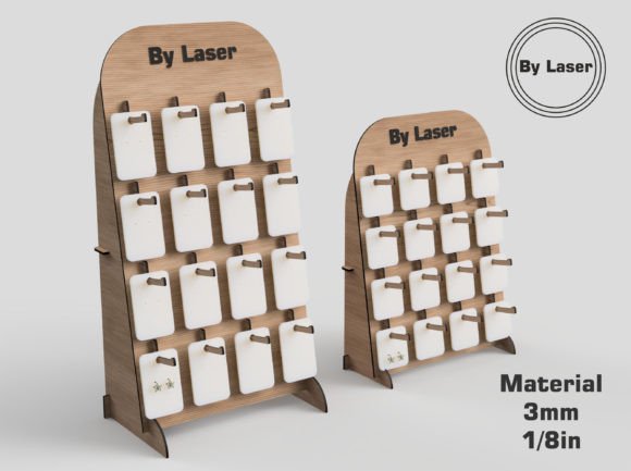 Download Earring Display Stand, Laser Cut Files - Laser cut files Collection